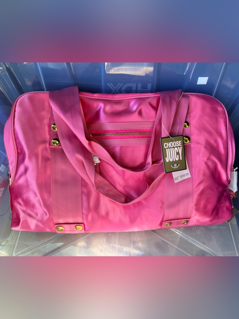 NWT Juicy Couture Pink Weekend Duffle Bag
